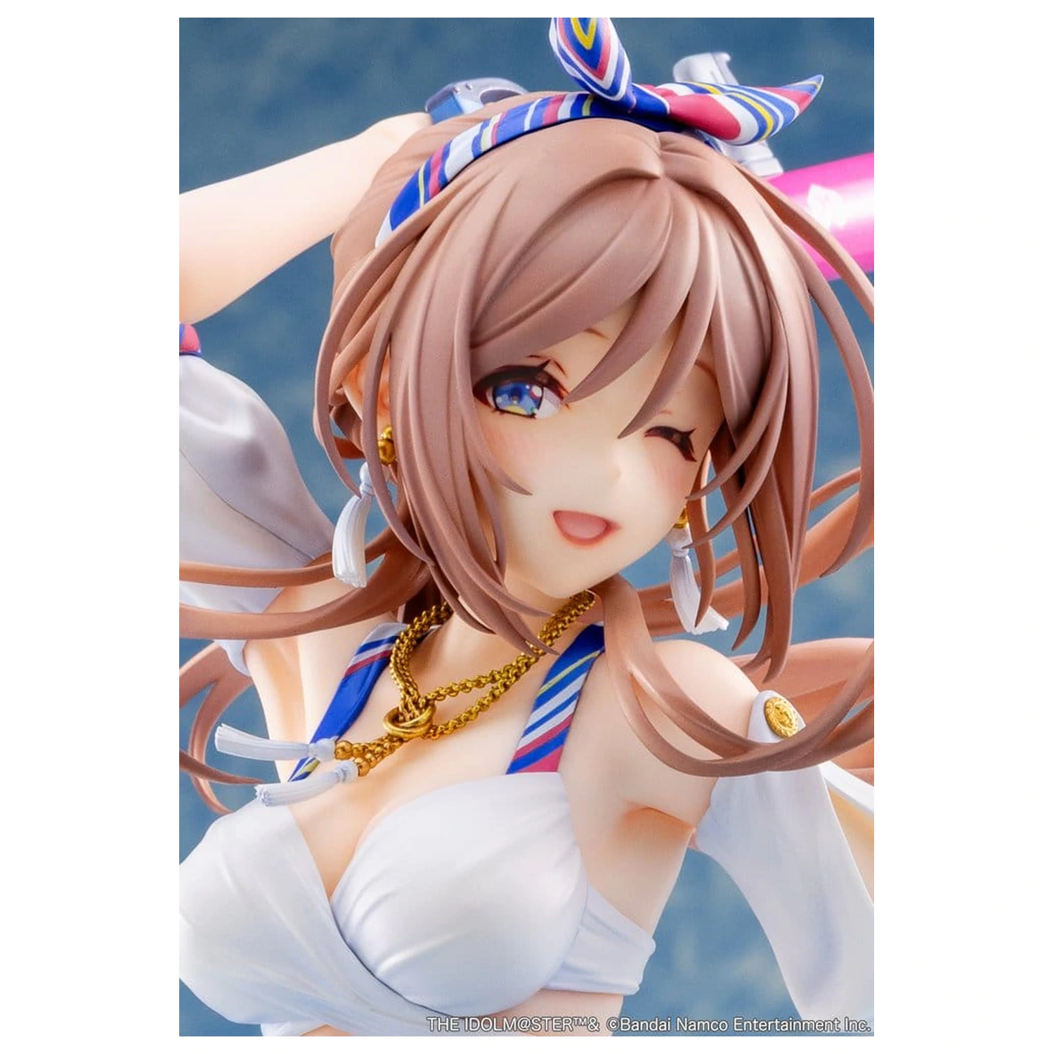 The Idolmaster Gakuen PVC Figure 1/7 Himesaki Rinami Kimi to Semi Blue Ver. 27 cm product photo