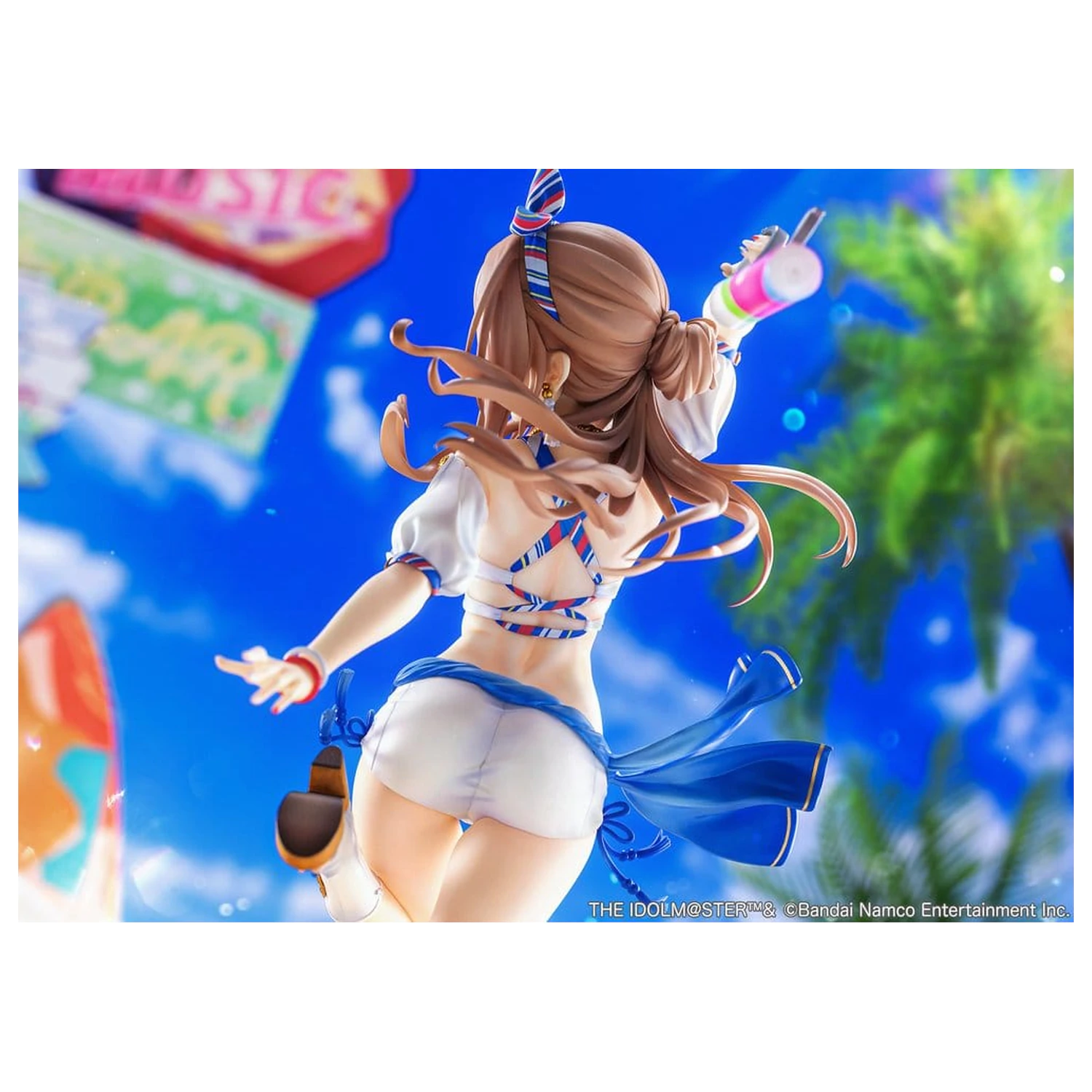 The Idolmaster Gakuen PVC Figure 1/7 Himesaki Rinami Kimi to Semi Blue Ver. 27 cm product photo