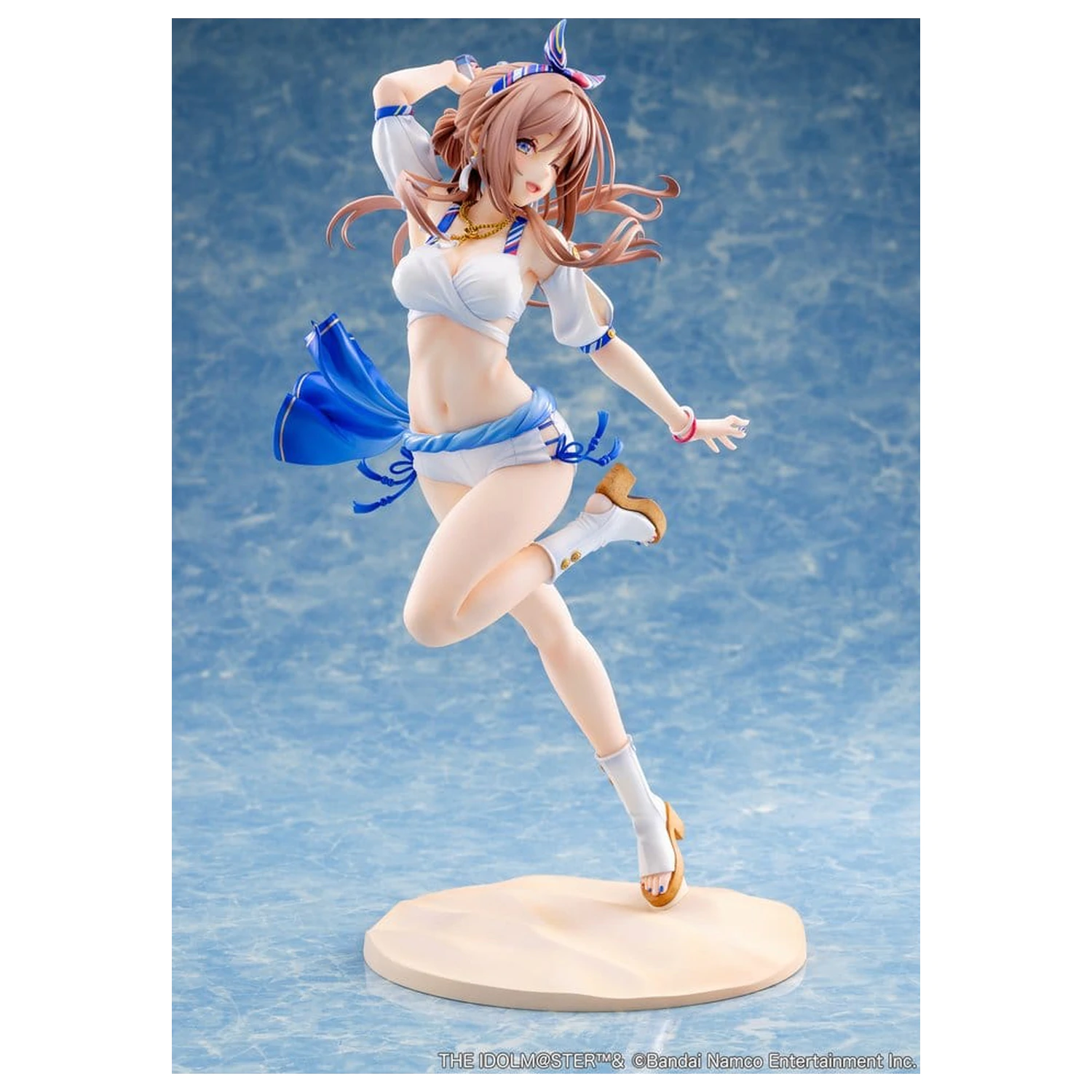 The Idolmaster Gakuen PVC Figure 1/7 Himesaki Rinami Kimi to Semi Blue Ver. With Bonus 27 cm product photo