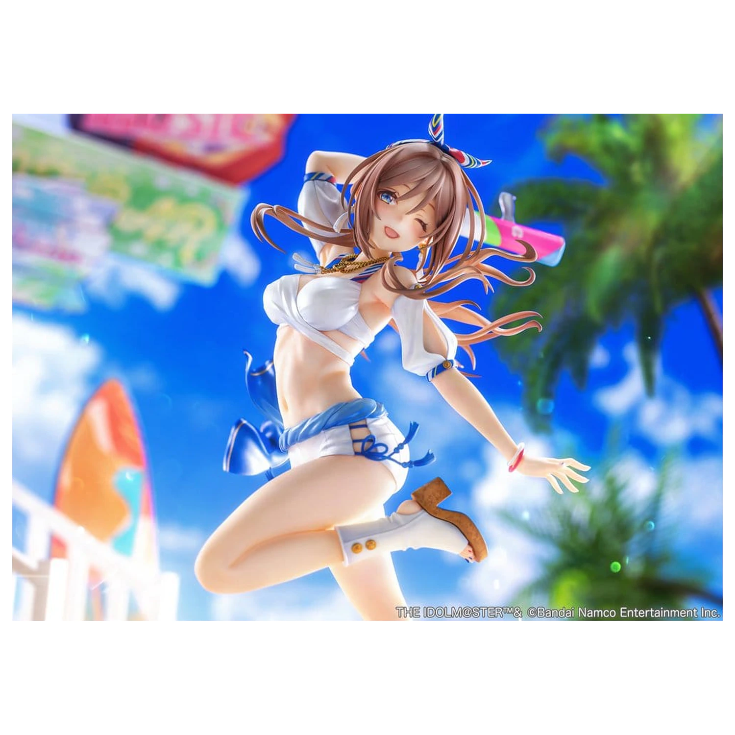 The Idolmaster Gakuen PVC Figure 1/7 Himesaki Rinami Kimi to Semi Blue Ver. With Bonus 27 cm product photo