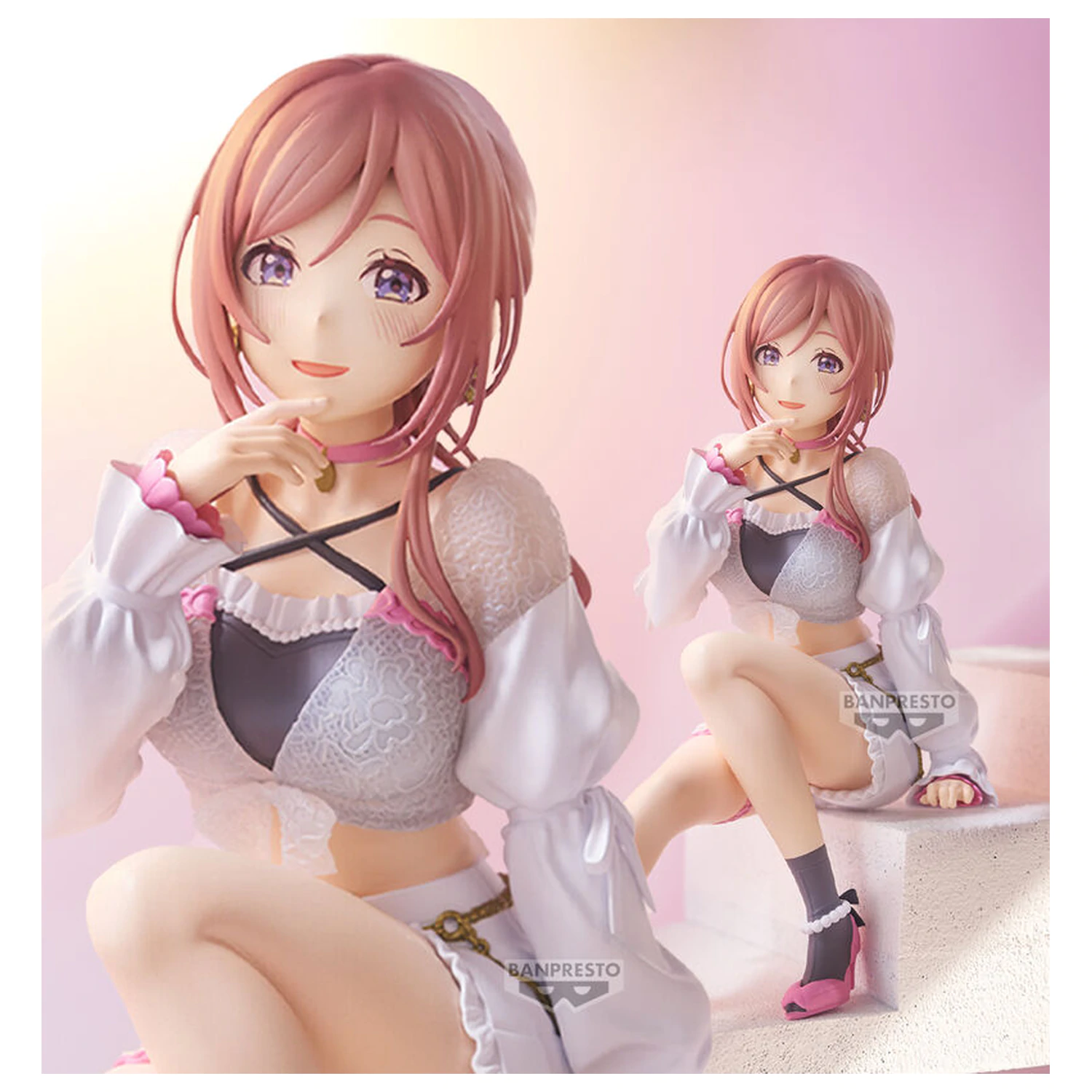 The Idolmaster Gakuen Espresto Sheer frills Rinami Himesaki figure 21cm product photo