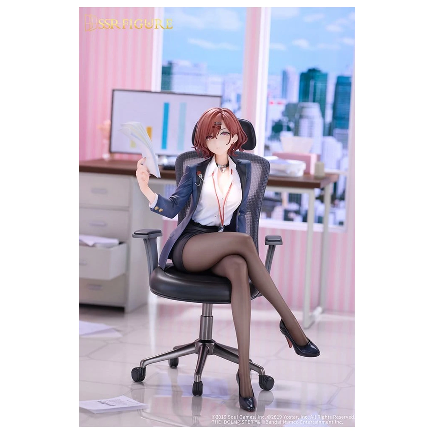 The Idolmaster Shiny Colors x Mahjong Soul PVC Figure 1/7 Madoka Higuchi Effortless Work Ver. 21 cm product photo