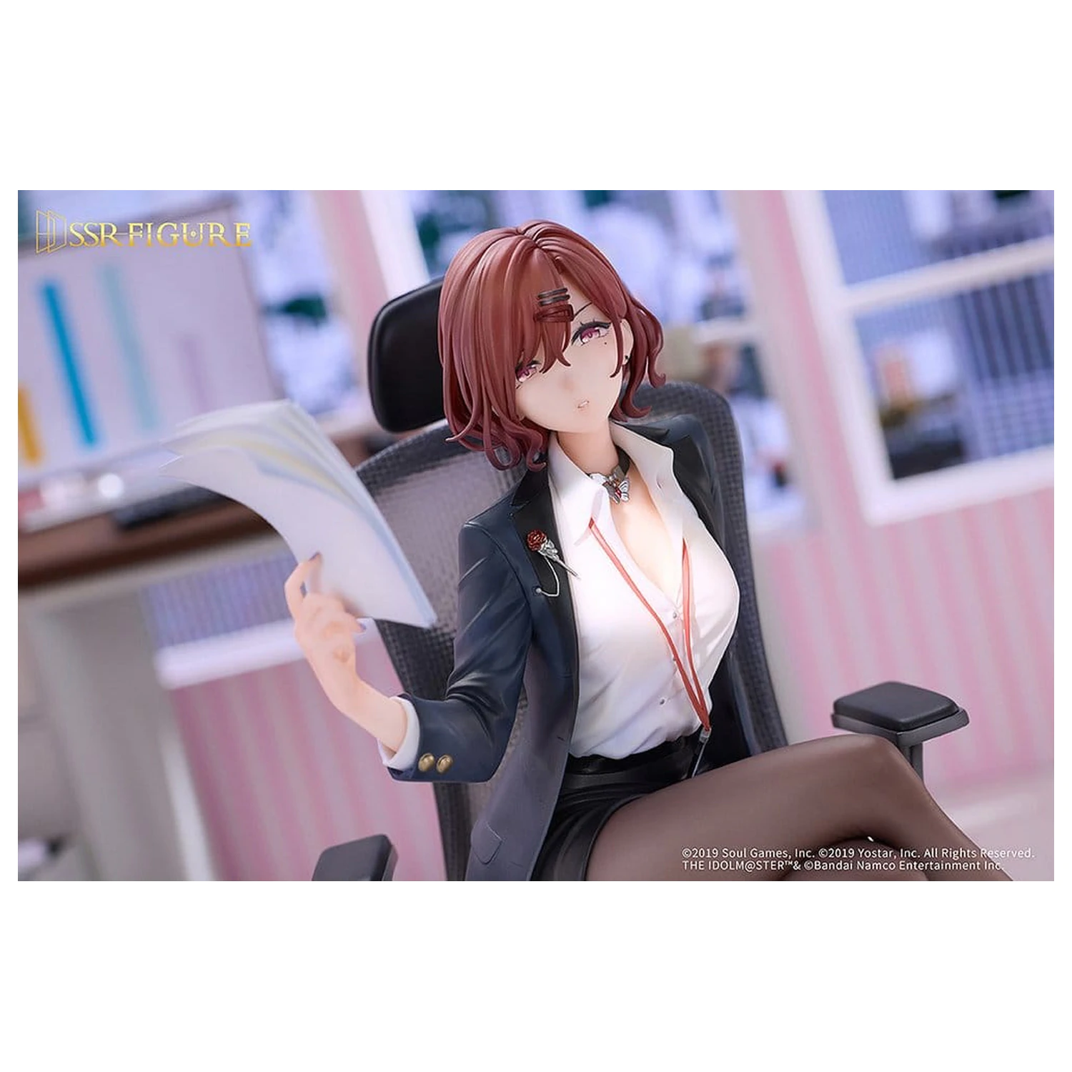 The Idolmaster Shiny Colors x Mahjong Soul PVC Figure 1/7 Madoka Higuchi Effortless Work Ver. 21 cm product photo