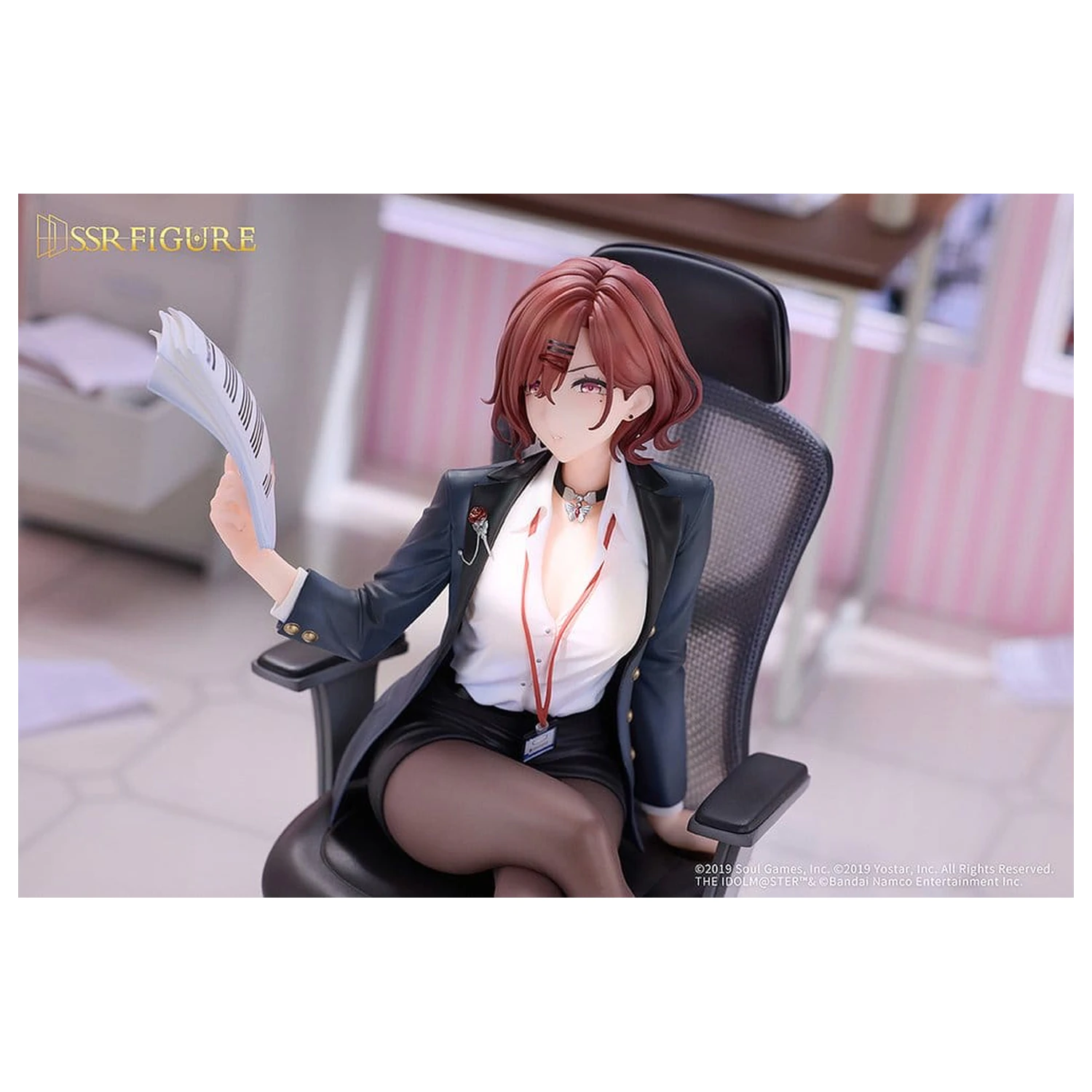 The Idolmaster Shiny Colors x Mahjong Soul PVC Figure 1/7 Madoka Higuchi Effortless Work Ver. 21 cm product photo