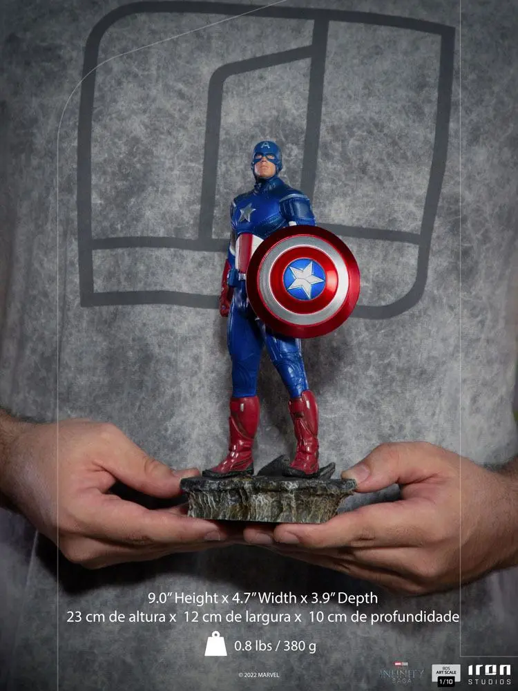 The Infinity Saga BDS Art Scale Statue 1/10 Captain America Battle of NY 23 cm termékfotó