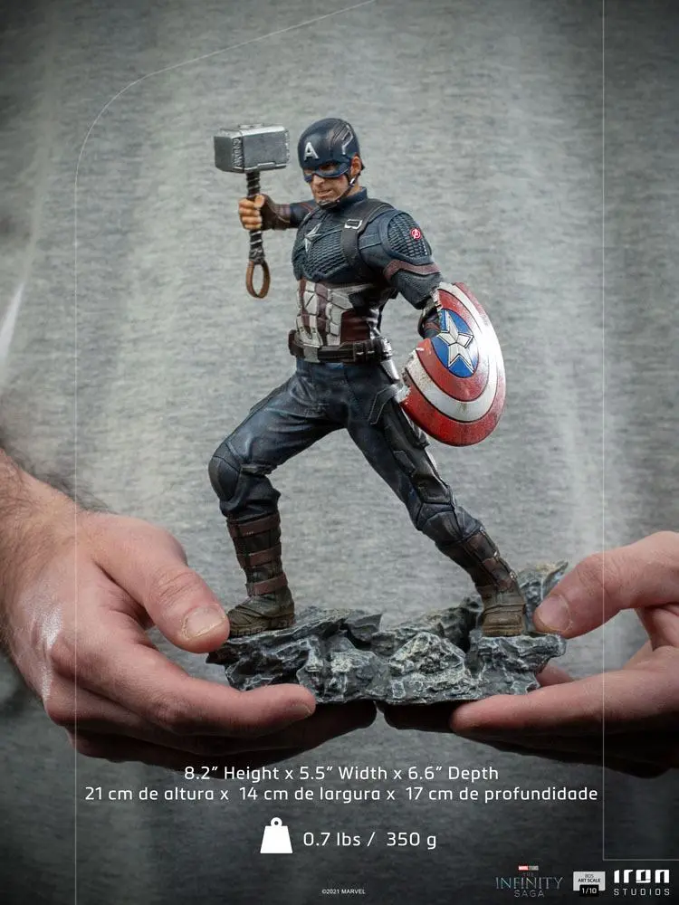 The Infinity Saga BDS Art Scale Statue 1/10 Captain America Ultimate 21 cm product photo