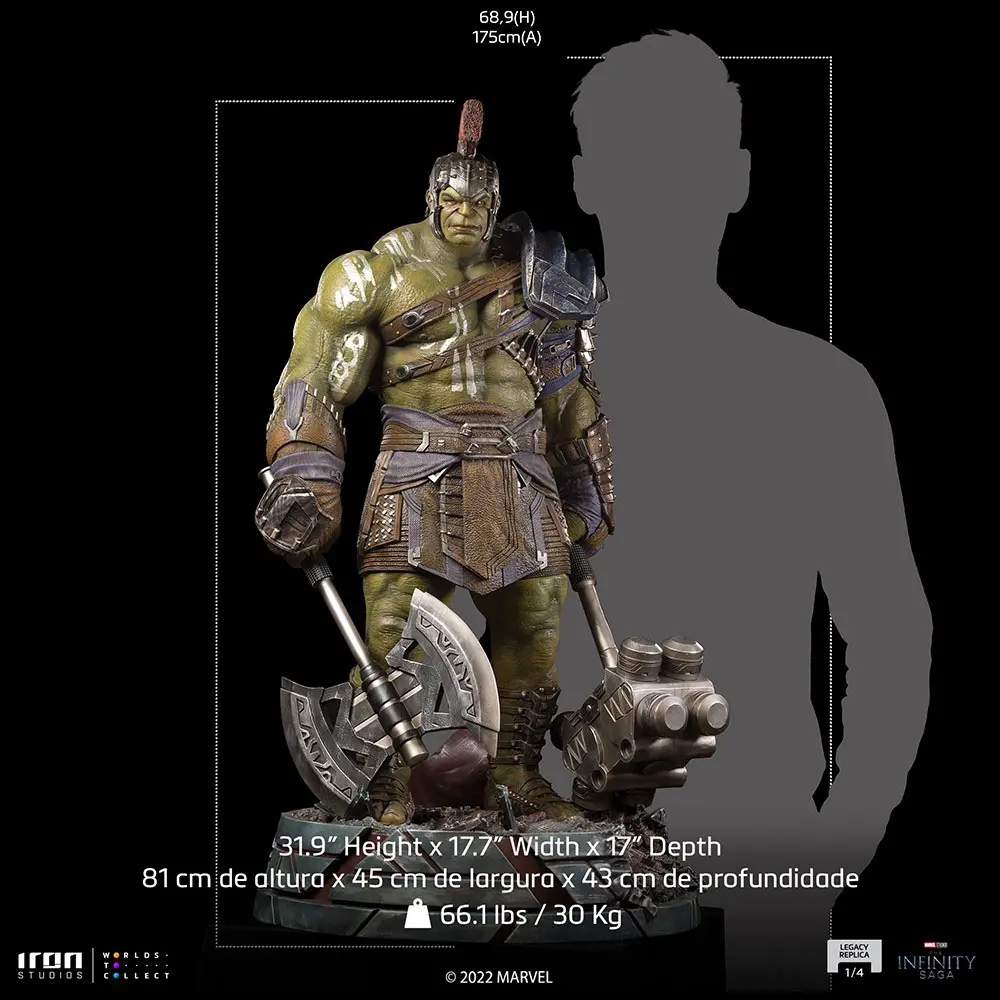 The Infinity Saga Legacy Statue 1/4 Gladiator Hulk 81 cm product photo