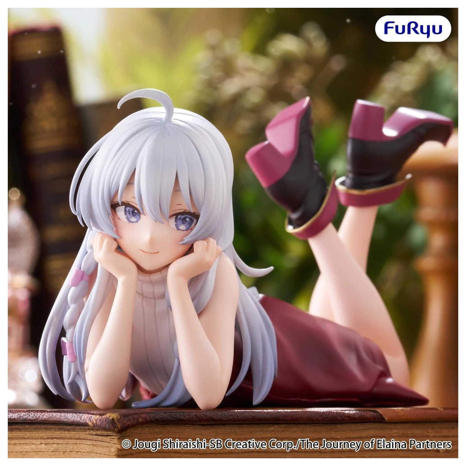The Journey of Elaina Noodle Stopper PVC Figure Elaina Lying Down Ver. 11 cm product photo