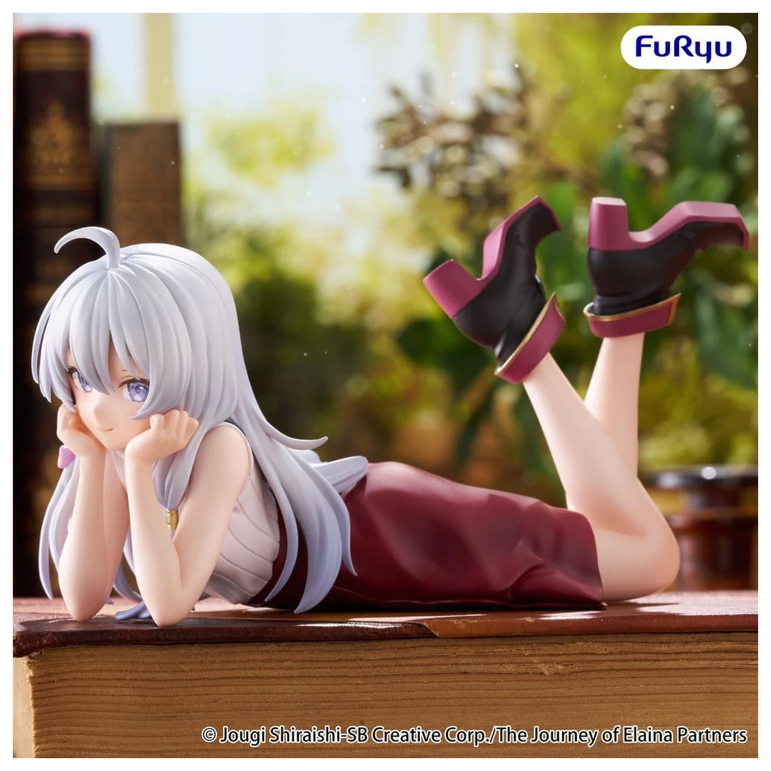 The Journey of Elaina Noodle Stopper PVC Figure Elaina Lying Down Ver. 11 cm product photo