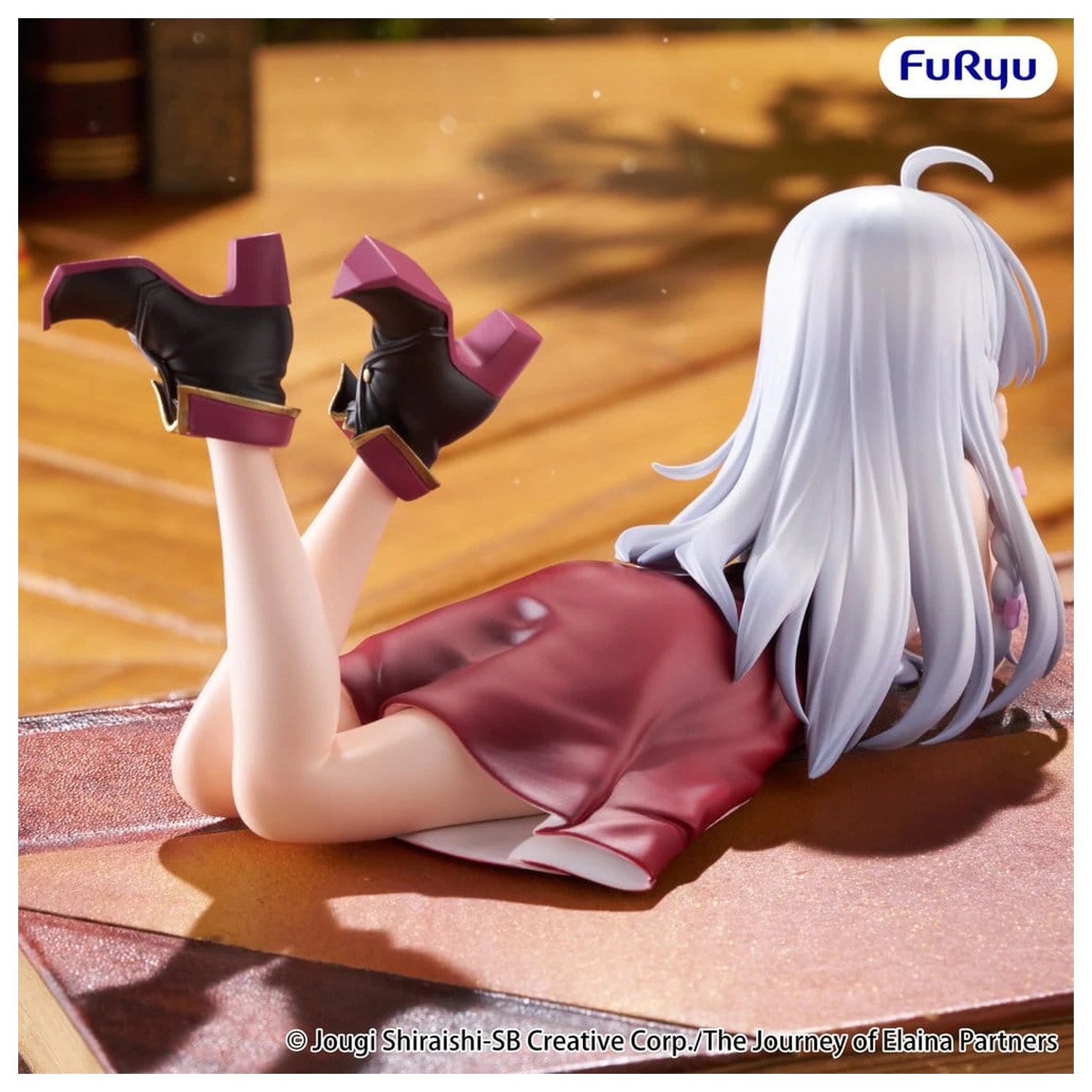 The Journey of Elaina Noodle Stopper PVC Figure Elaina Lying Down Ver. 11 cm product photo