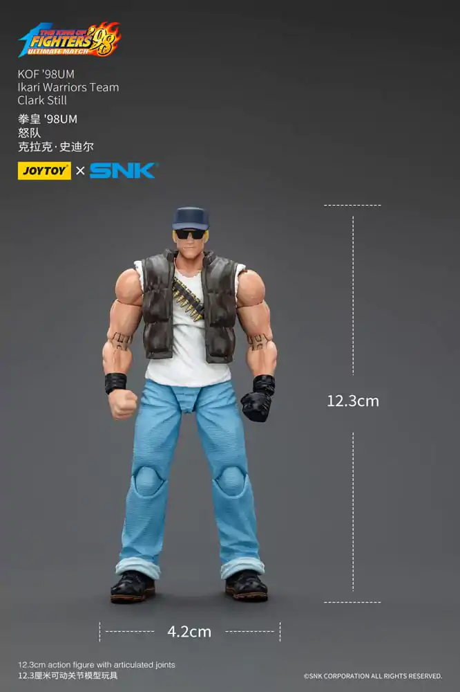 The King Of Fighters &#039;98 Action Figure Hero Team Clark Still 12 cm product photo