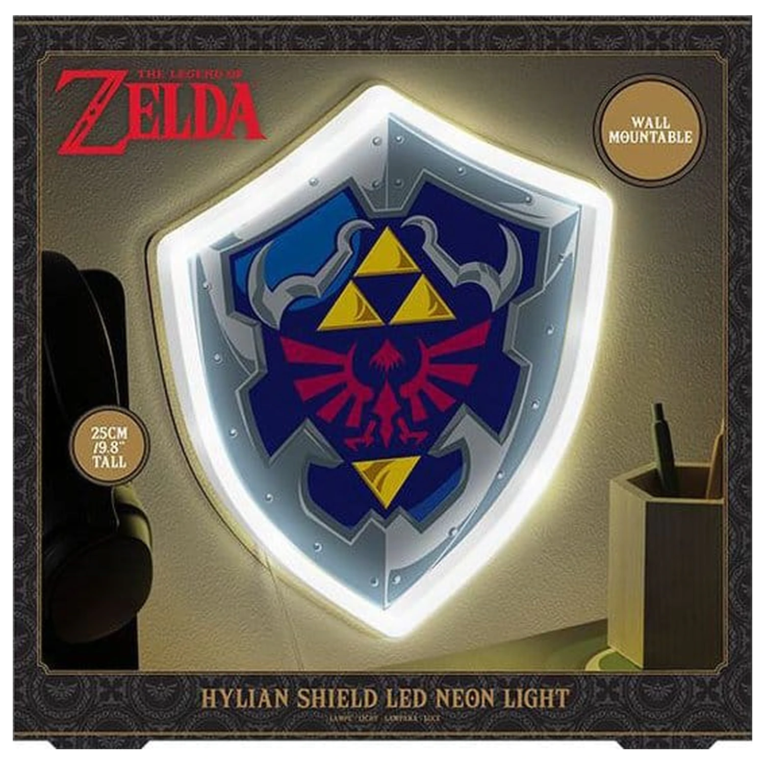 The Legend of Zelda Wall Lamp Hylian Shield product photo