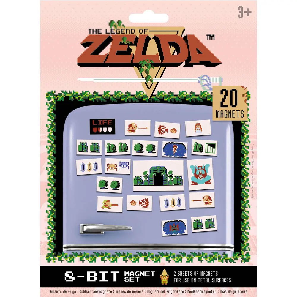 The Legend of Zelda Fridge Magnets Retro product photo