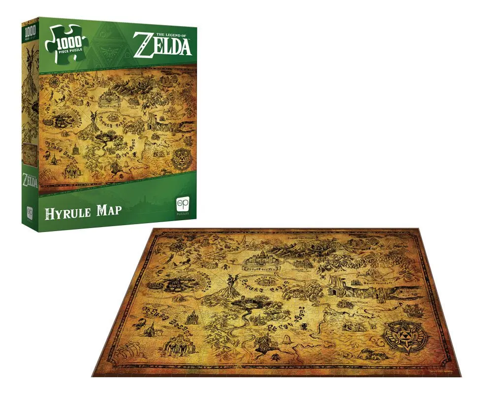 The Legend of Zelda Jigsaw Puzzle Hyrule Map (1000 pieces) product photo