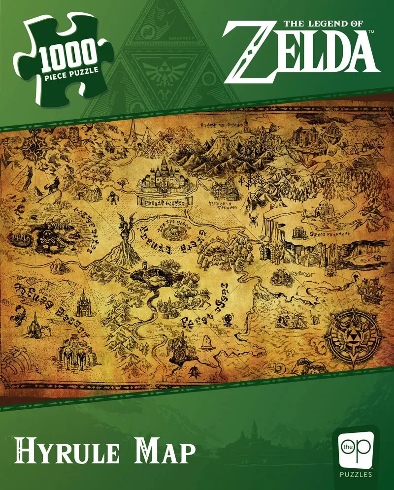 The Legend of Zelda Jigsaw Puzzle Hyrule Map (1000 pieces) product photo