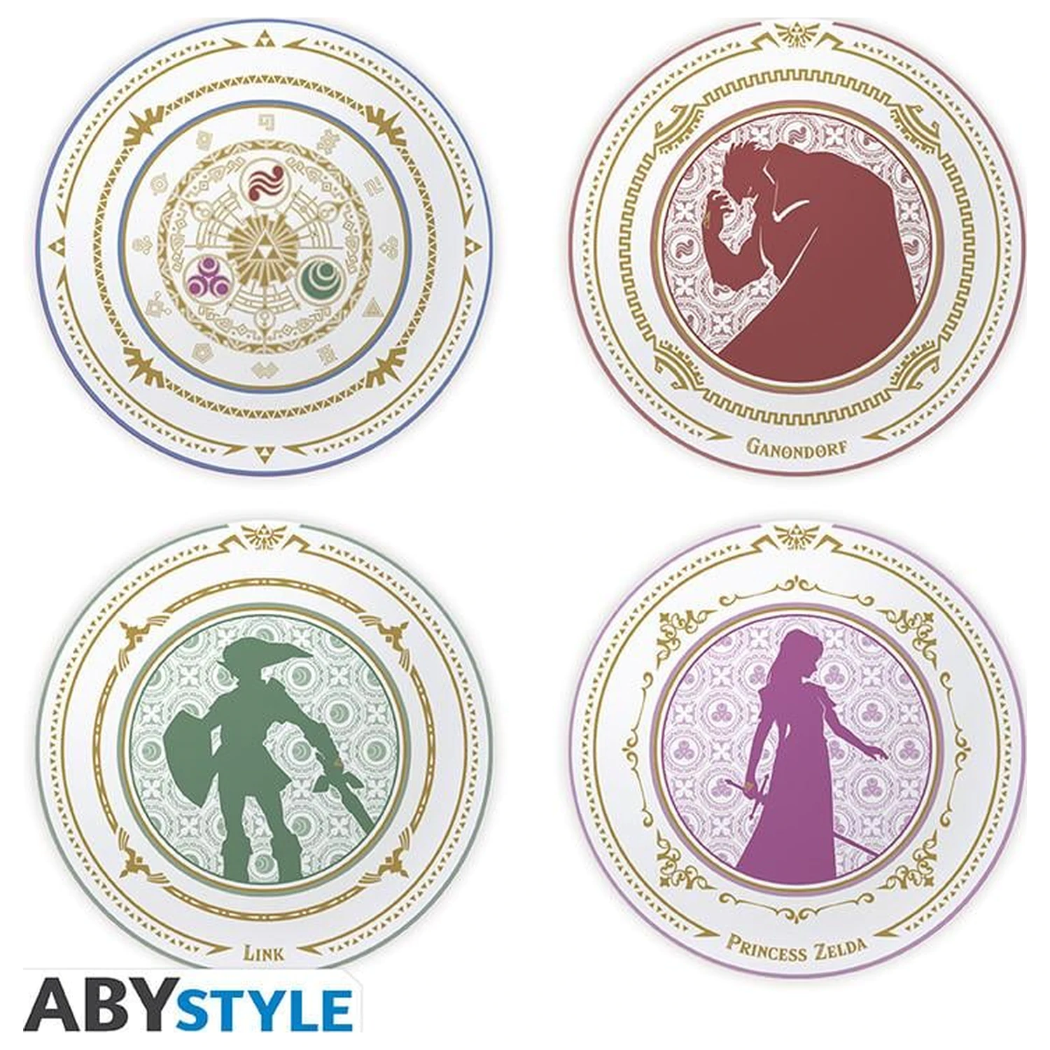 The Legend of Zelda Hyrule's Legends Set of 4 Plates 21cm product photo