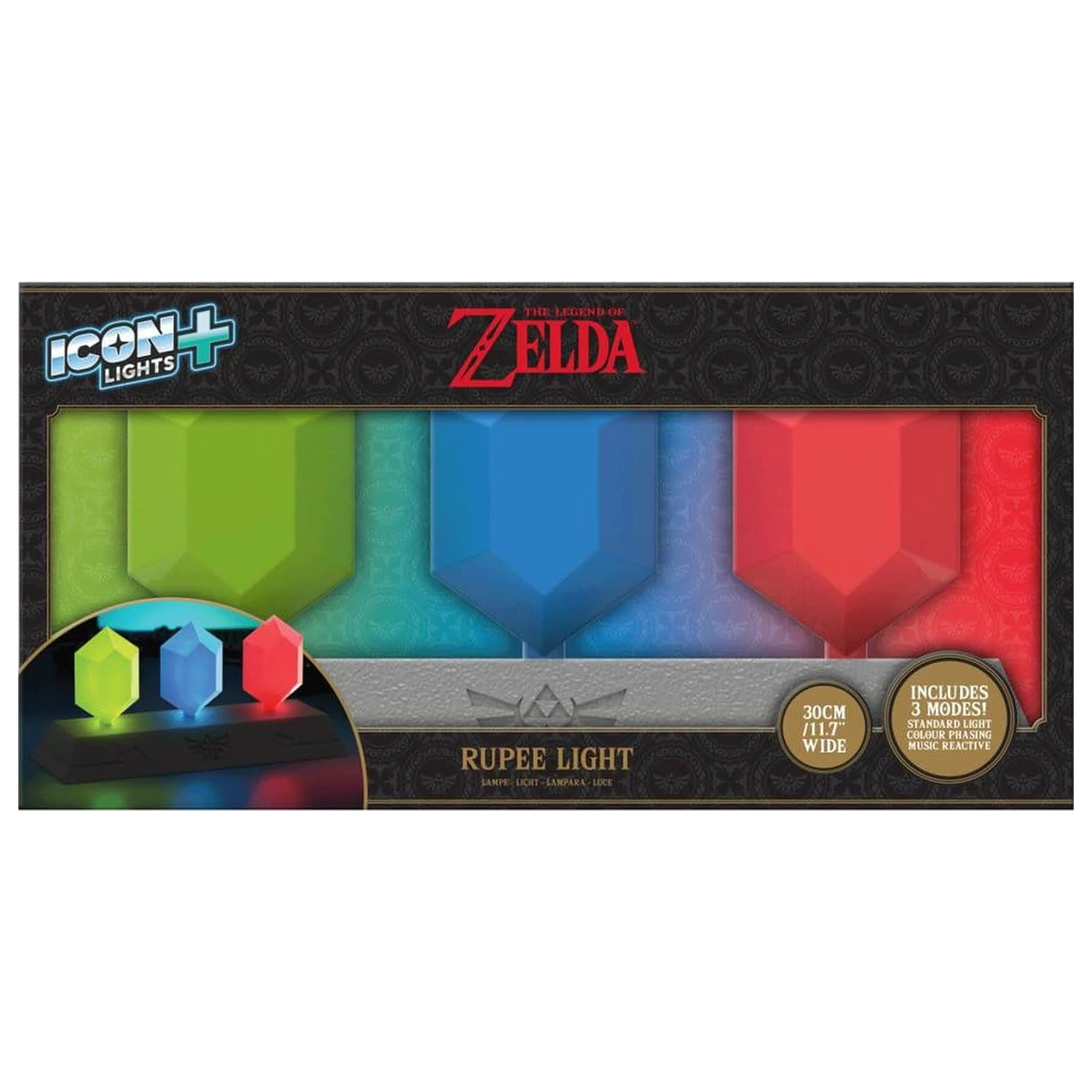 The Legend of Zelda Icon Light Plus Light Rupee 30 cm product photo