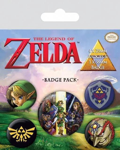 The Legend of Zelda Pin-Back Buttons 5-Pack Link termékfotó