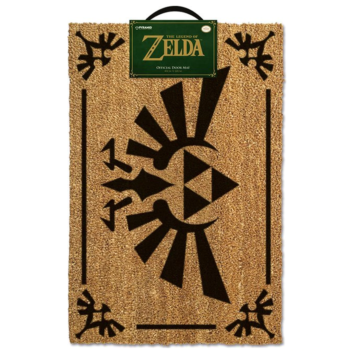 The Legend of Zelda Doormat (Triforce Black)  product photo