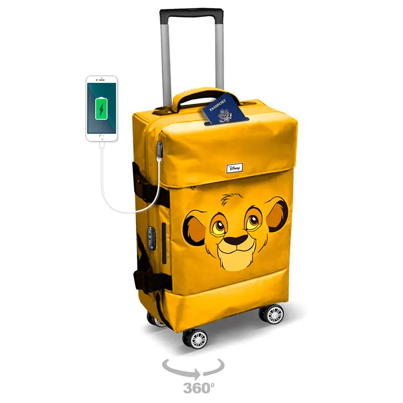 Disney The Lion King Simba Face trolley suitcase 55cm termékfotó