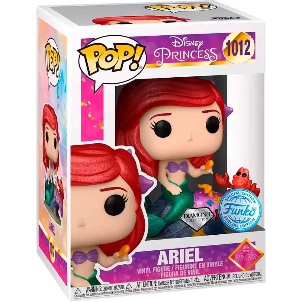 The Little Mermaid POP! Movies Vinyl Figure Ariel Diamond Collection Exclusive 9 cm product photo