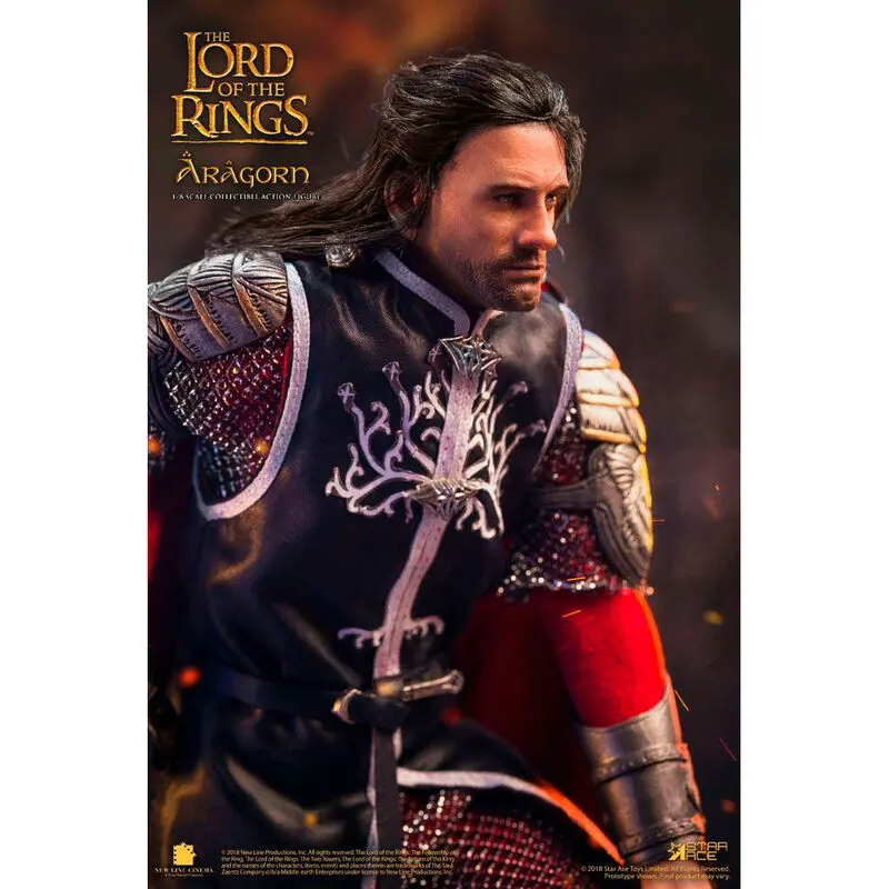 Lord of the Rings Real Master Series Action Figure 1/8 Aragon Deluxe Version 23 cm termékfotó