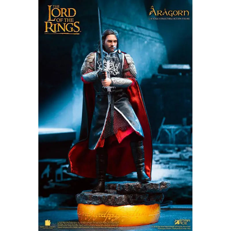 Lord of the Rings Real Master Series Action Figure 1/8 Aragon Deluxe Version 23 cm termékfotó