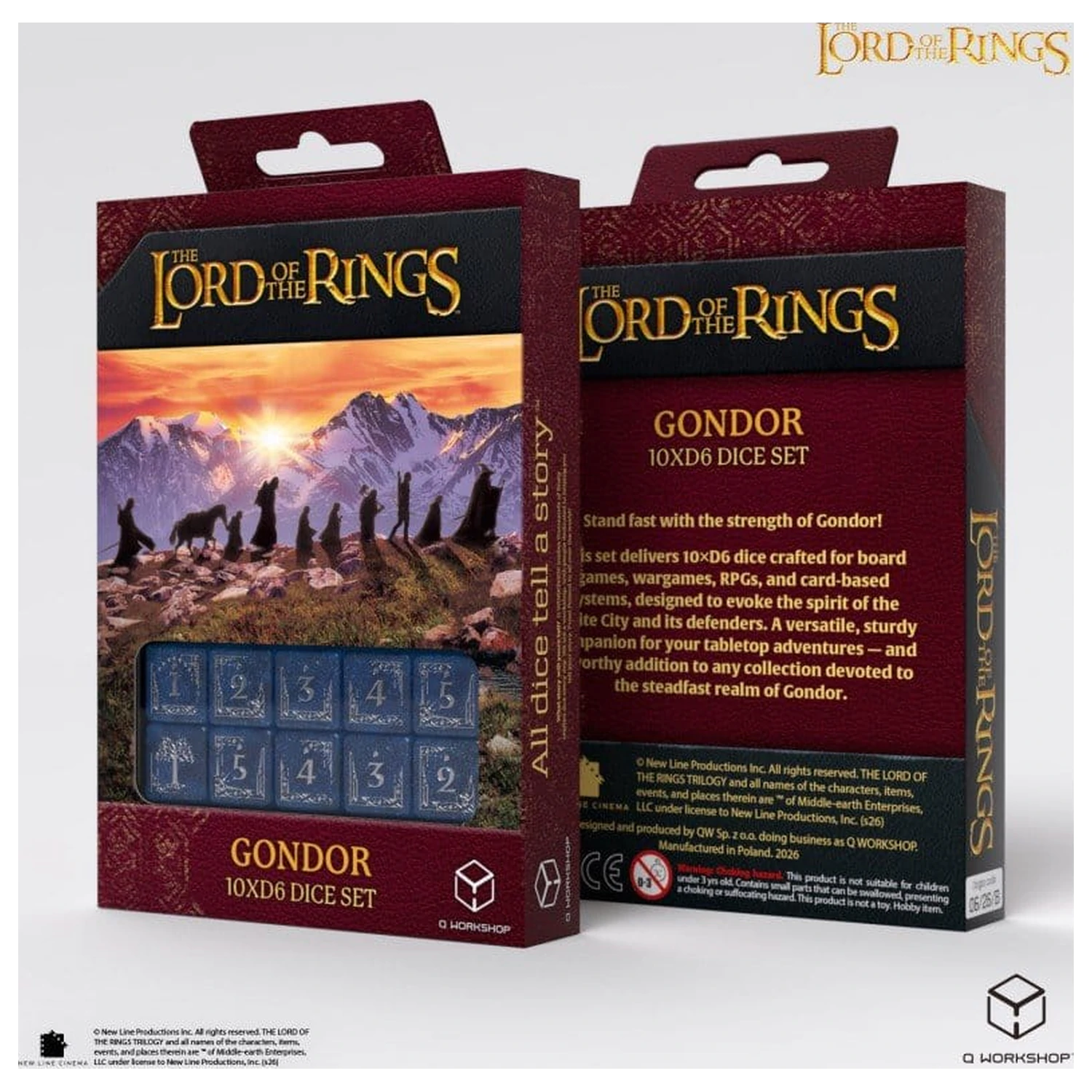 The Lord of the Rings: 10 D6 Dice Set Gondor product photo