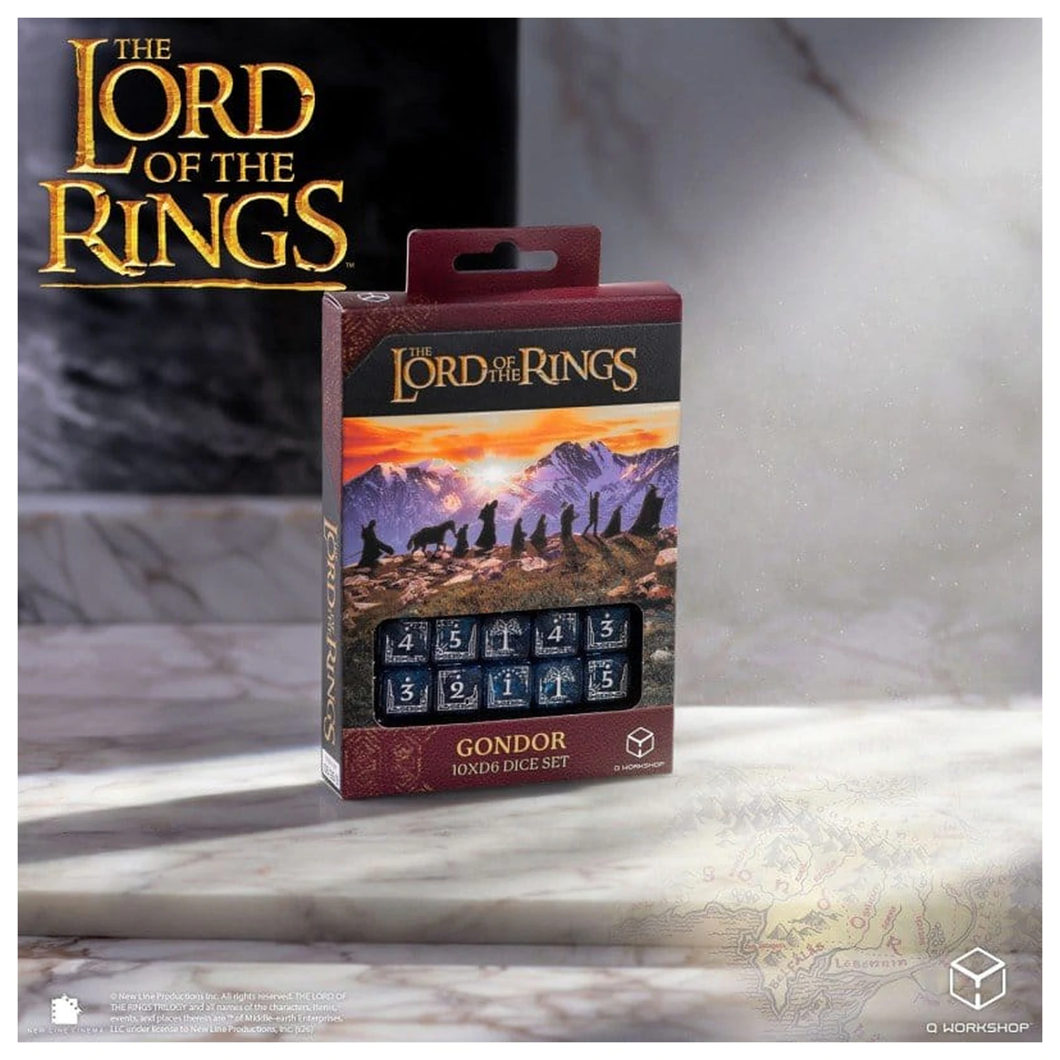 The Lord of the Rings: 10 D6 Dice Set Gondor product photo