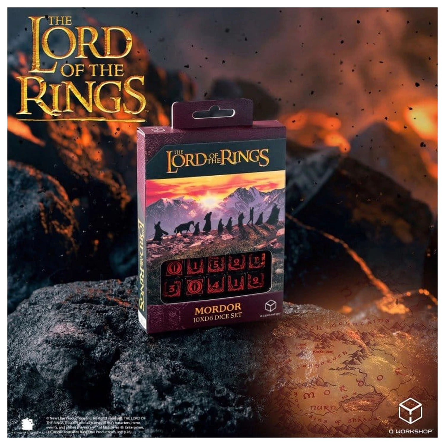 The Lord of the Rings: 10 D6 Dice Set Mordor product photo