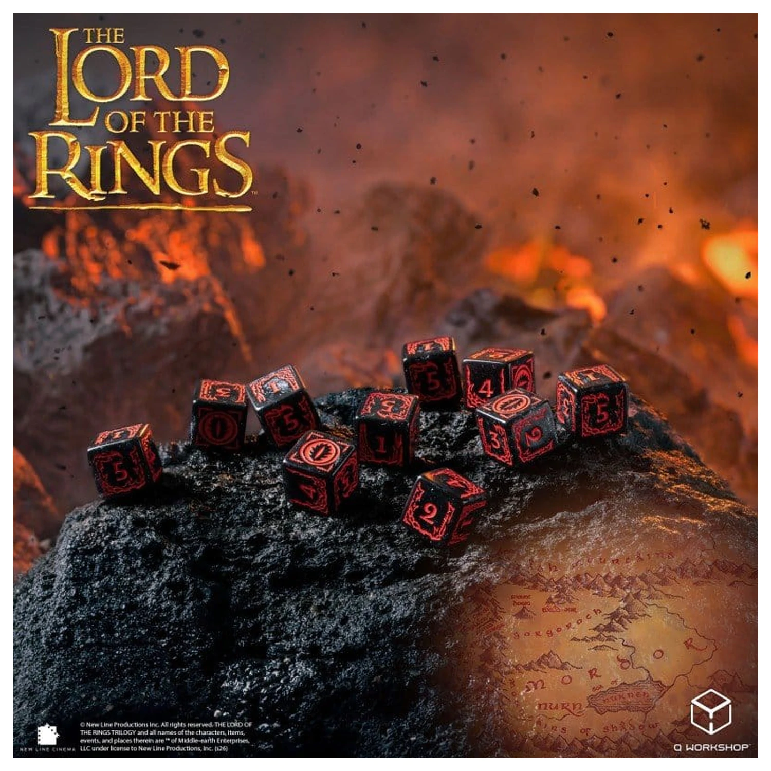 The Lord of the Rings: 10 D6 Dice Set Mordor product photo