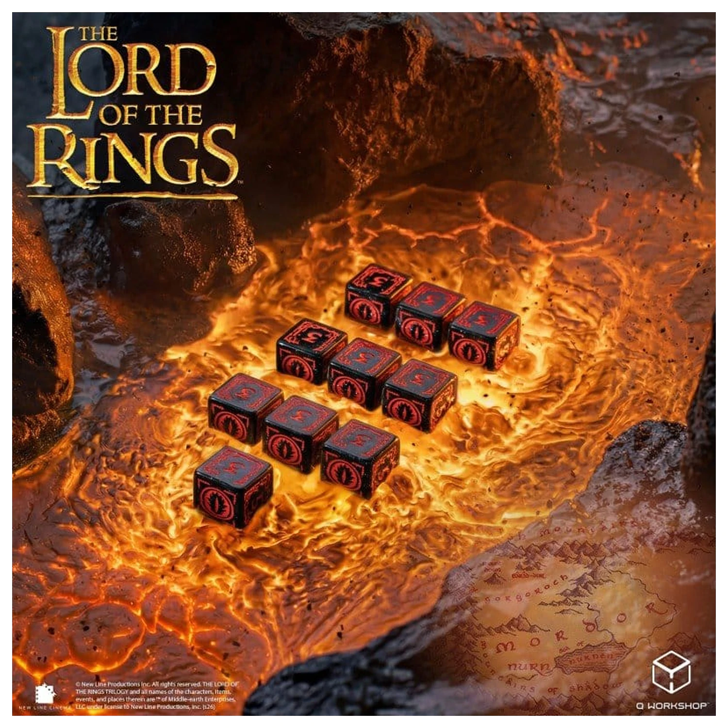 The Lord of the Rings: 10 D6 Dice Set Mordor product photo