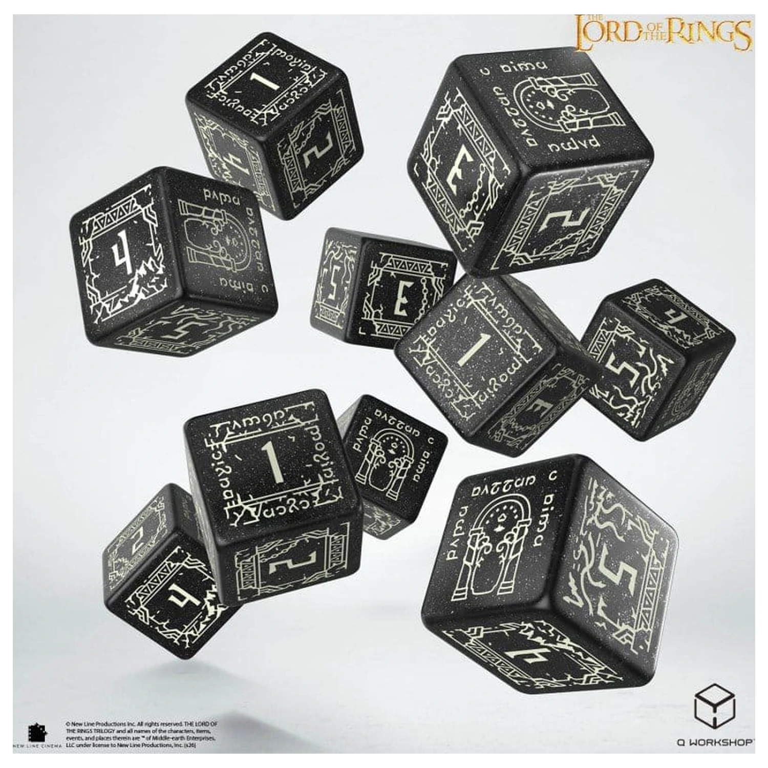 The Lord of the Rings: 10 D6 Dice Set Moria (Glow in the dark) product photo