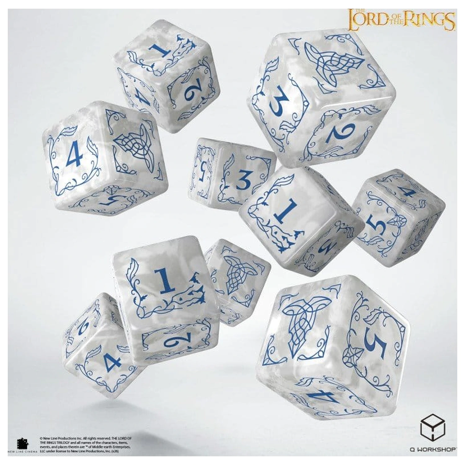 The Lord of the Rings: 10 D6 Dice Set Rivendell (Stone) product photo