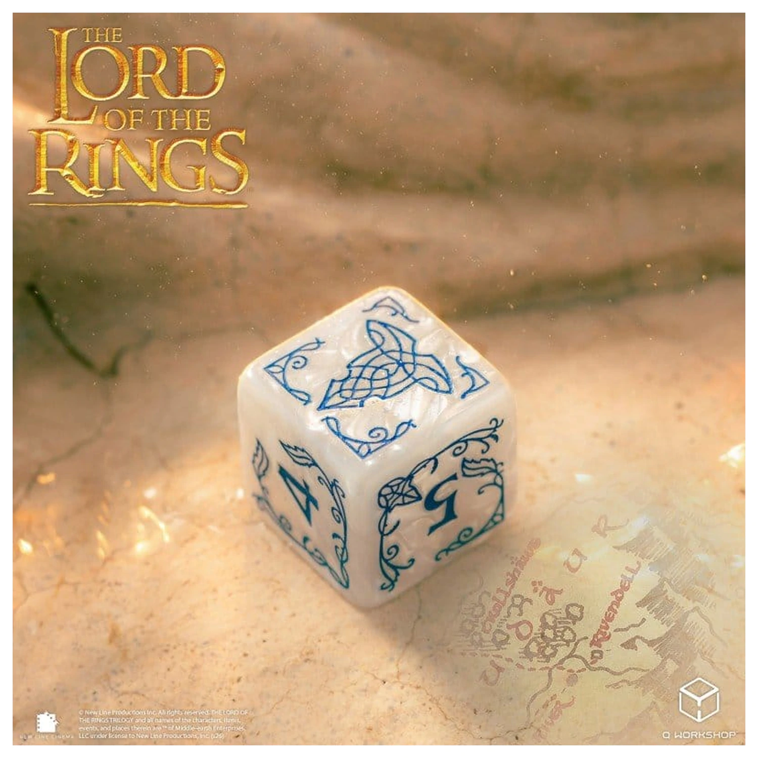 The Lord of the Rings: 10 D6 Dice Set Rivendell (Stone) product photo