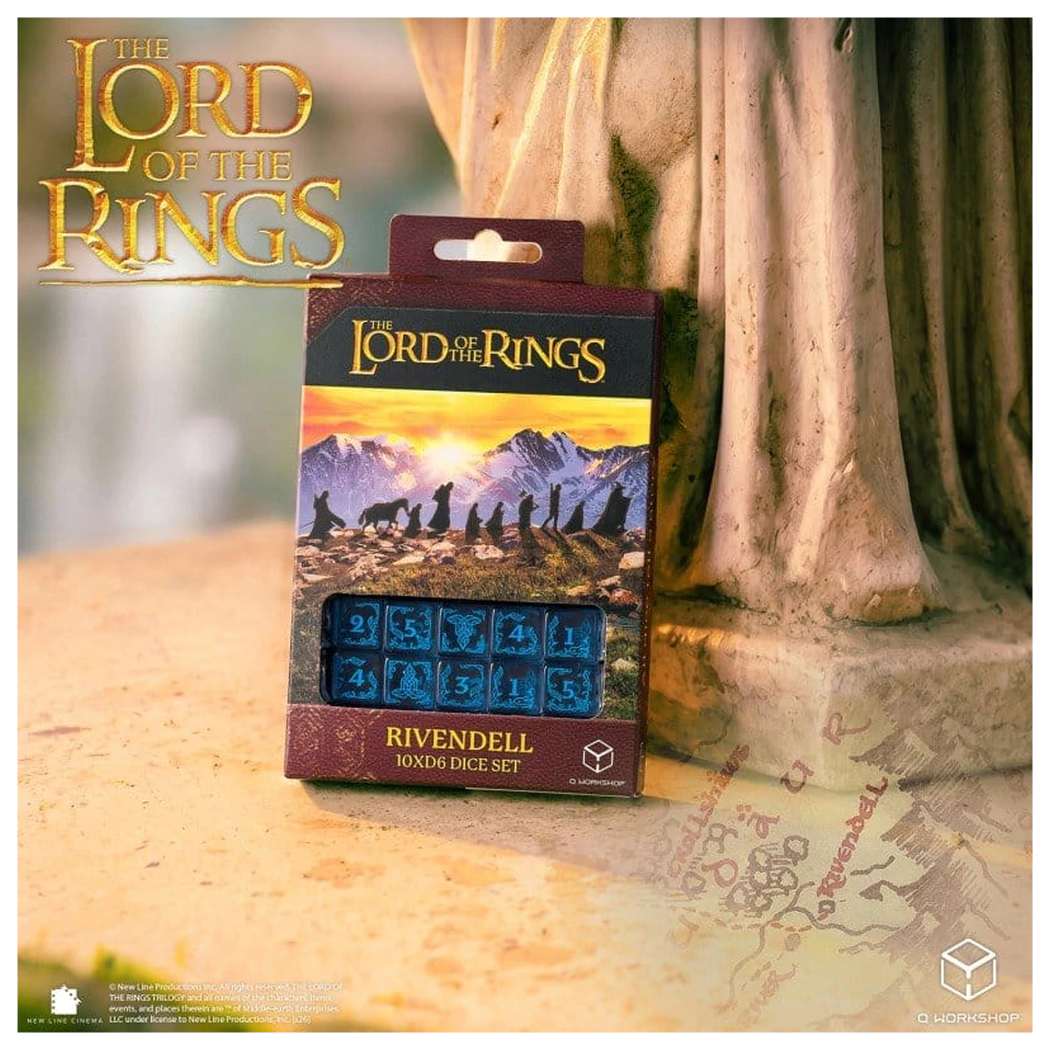 The Lord of the Rings: 10 D6 Dice Set Rivendell (Water) product photo