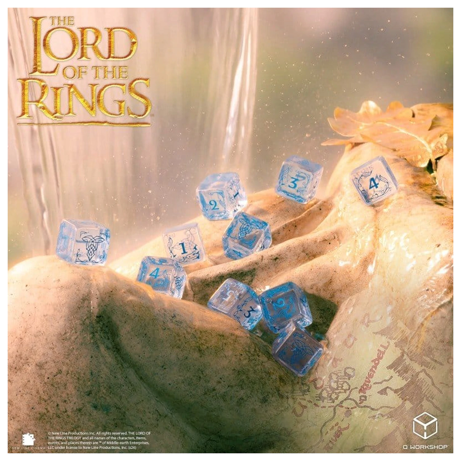 The Lord of the Rings: 10 D6 Dice Set Rivendell (Water) product photo