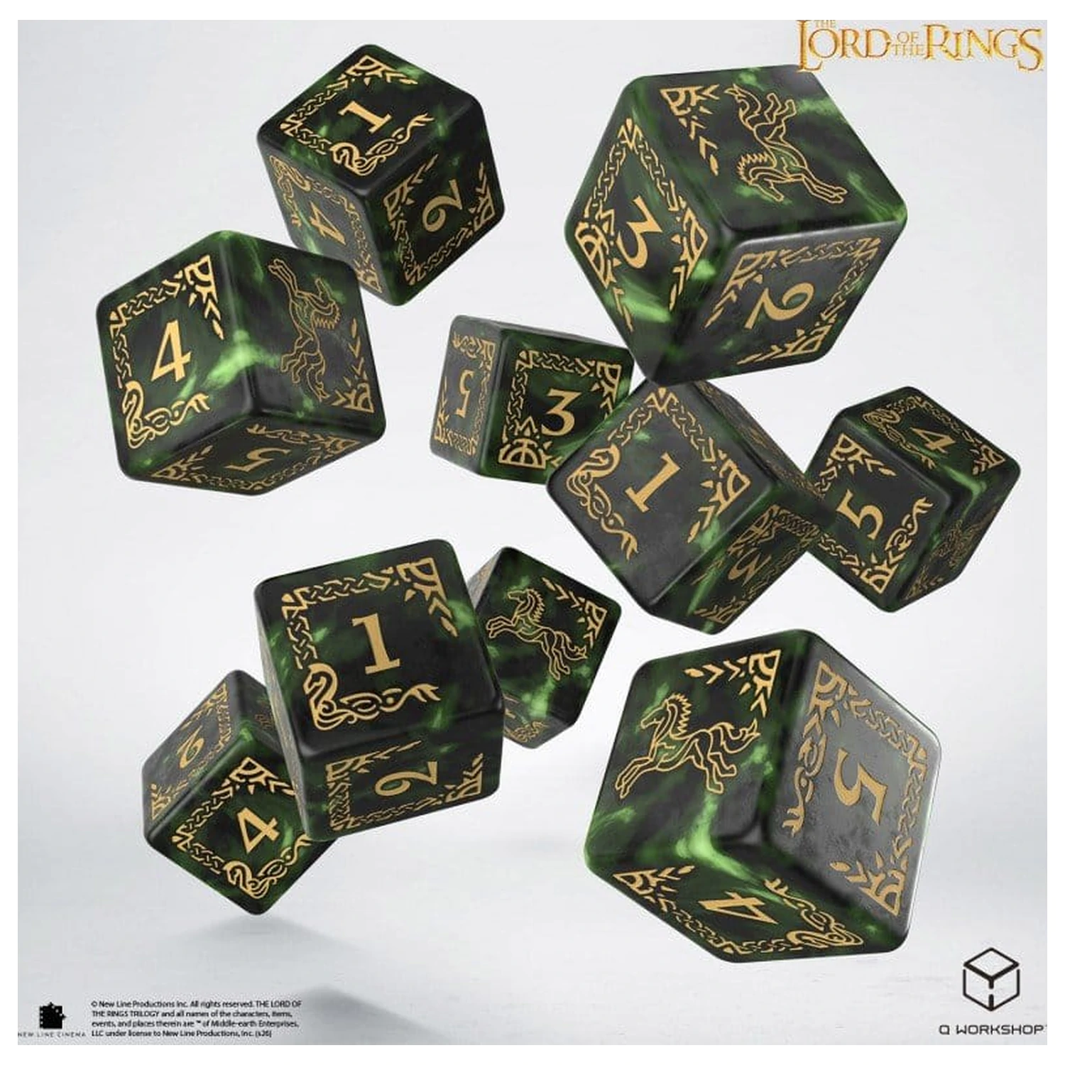 The Lord of the Rings: 10 D6 Dice Set Rohan product photo