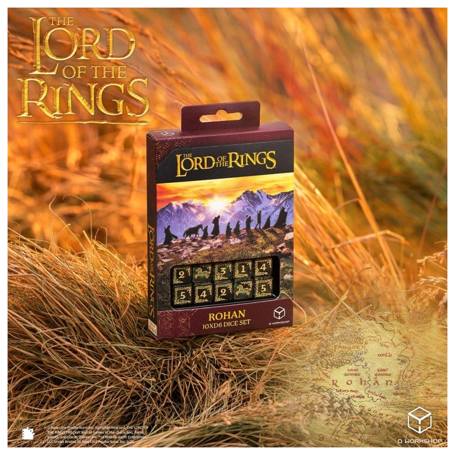 The Lord of the Rings: 10 D6 Dice Set Rohan product photo