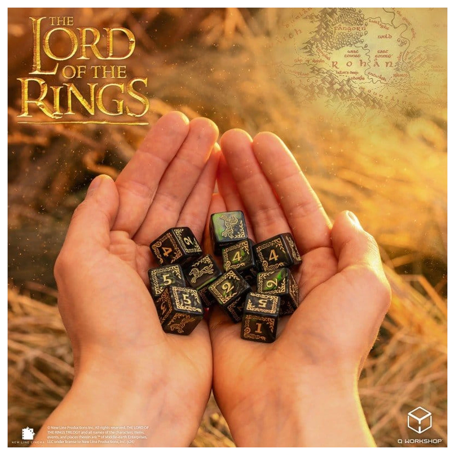 The Lord of the Rings: 10 D6 Dice Set Rohan product photo