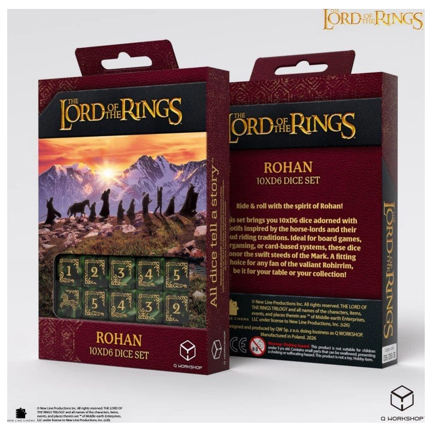 The Lord of the Rings: 10 D6 Dice Set Rohan product photo