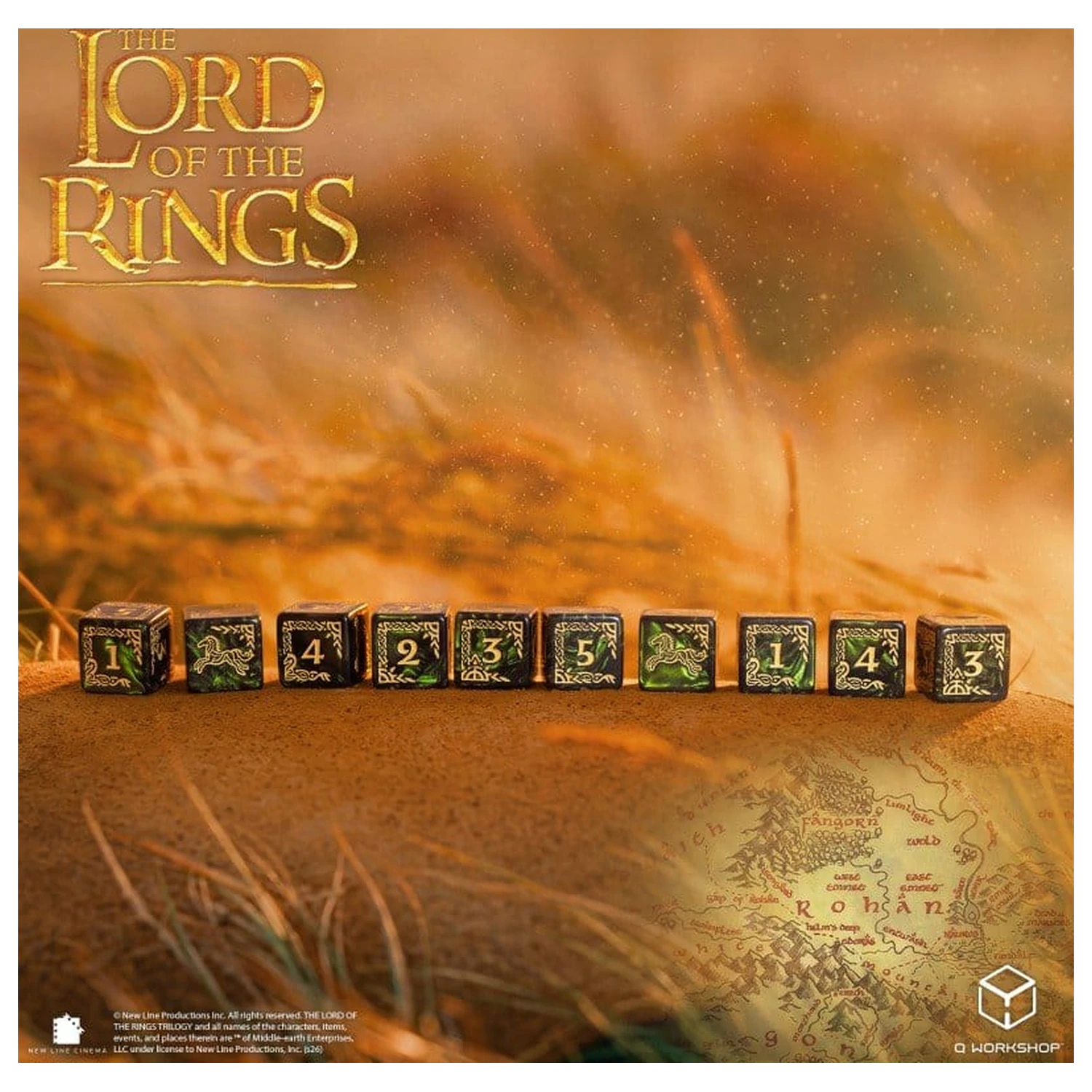 The Lord of the Rings: 10 D6 Dice Set Rohan product photo