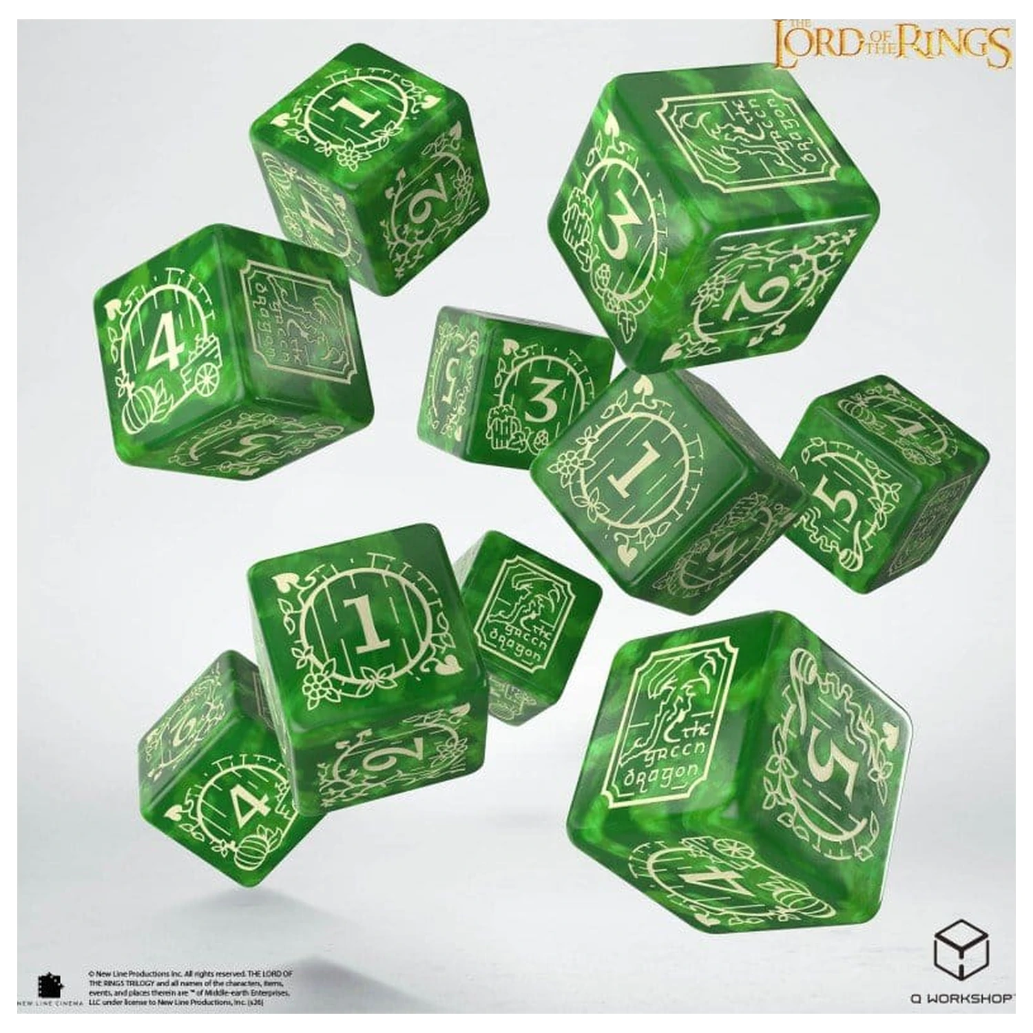 The Lord of the Rings: 10 D6 Dice Set Shire product photo