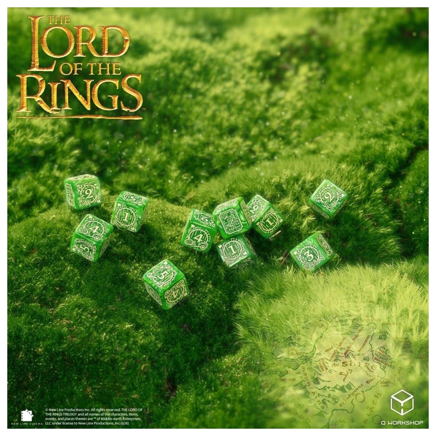 The Lord of the Rings: 10 D6 Dice Set Shire product photo