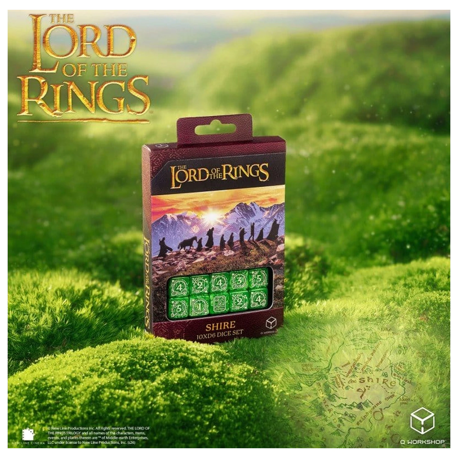 The Lord of the Rings: 10 D6 Dice Set Shire product photo