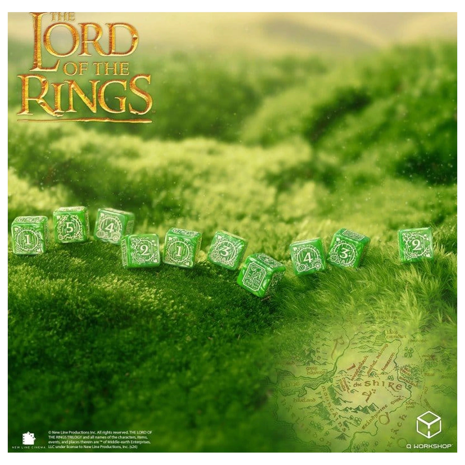 The Lord of the Rings: 10 D6 Dice Set Shire product photo