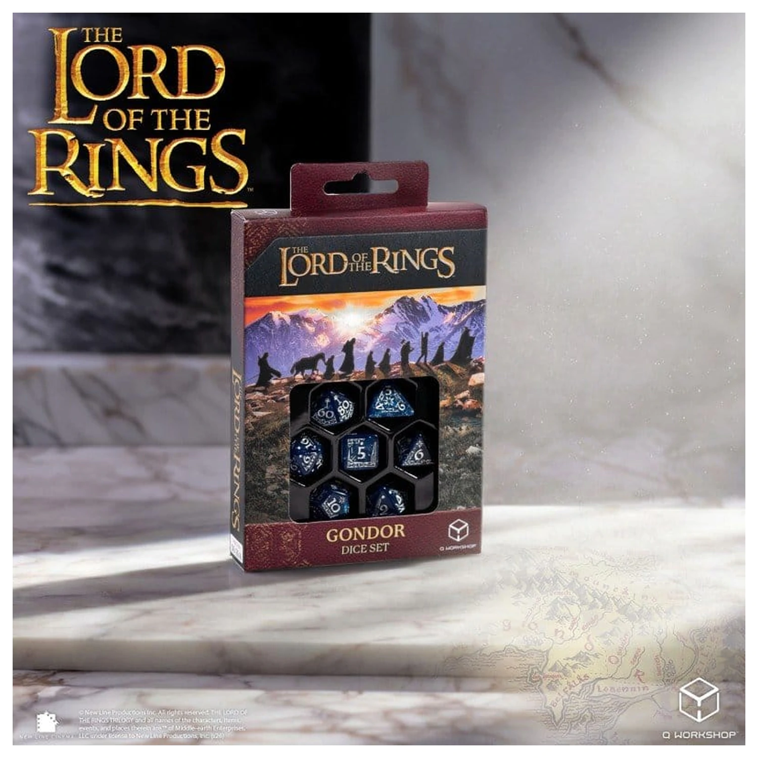 The Lord of the Rings Dice Set of 7 Gondor product photo
