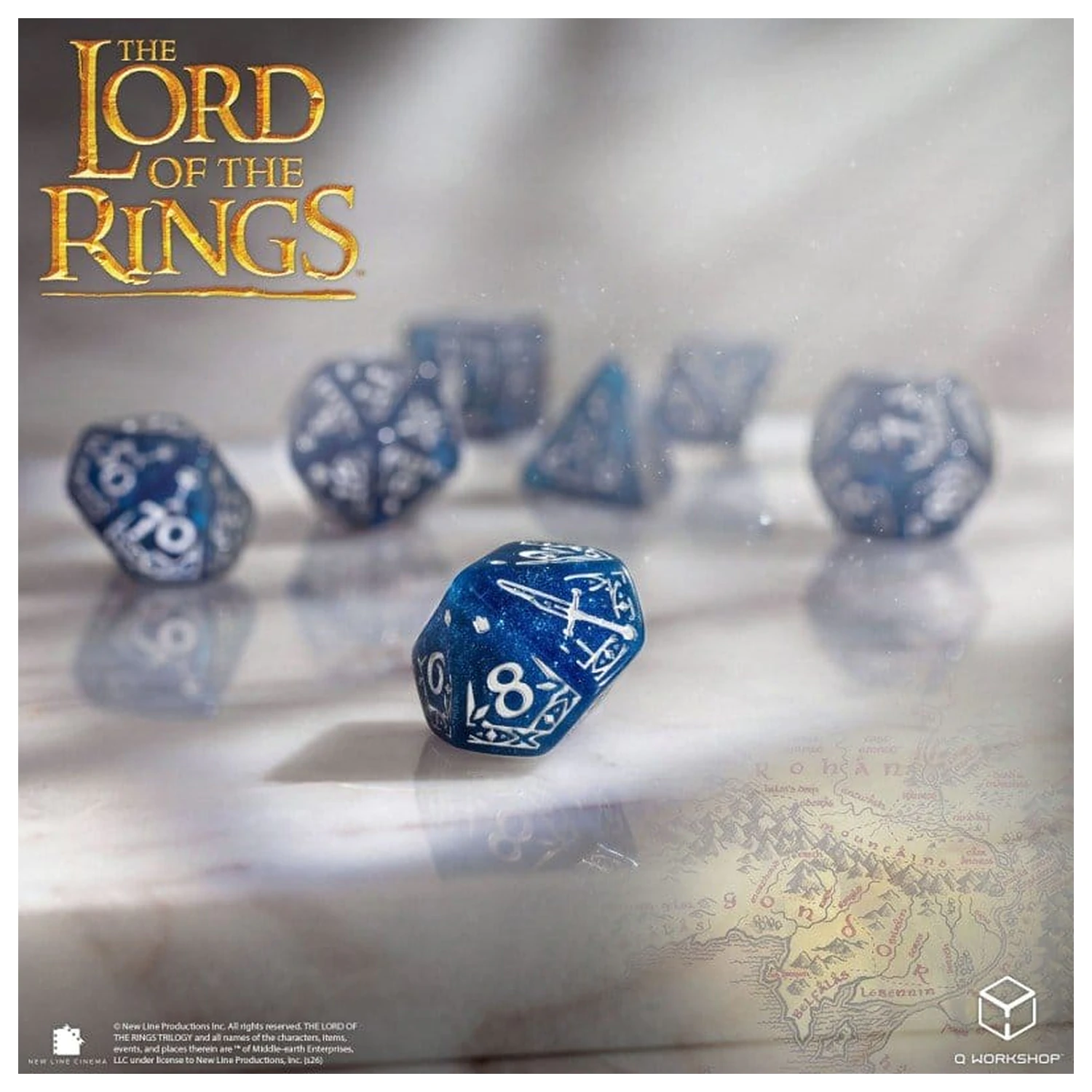 The Lord of the Rings Dice Set of 7 Gondor product photo