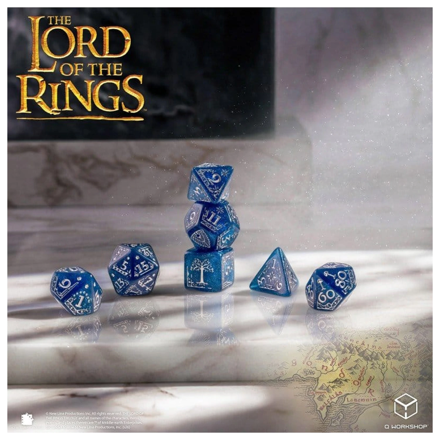 The Lord of the Rings Dice Set of 7 Gondor product photo