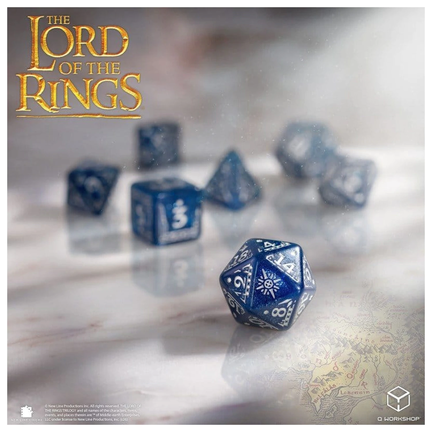 The Lord of the Rings Dice Set of 7 Gondor product photo